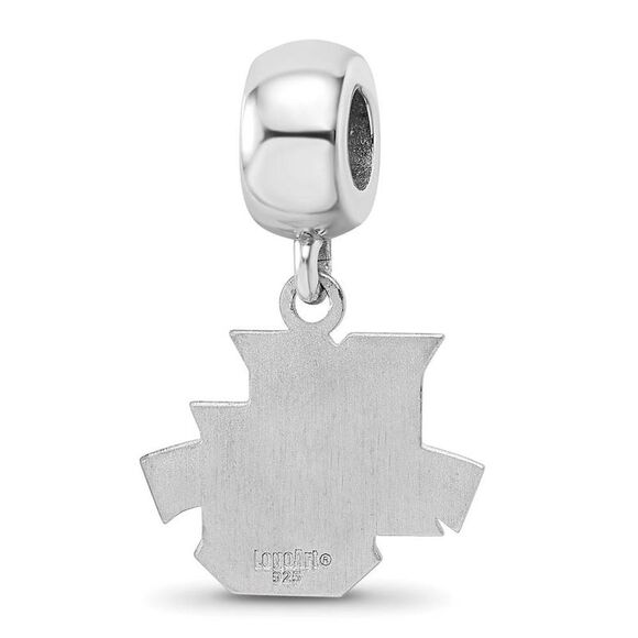 Sterling Silver Marquette University Small Dangle Bead Charm - Picture 4 of 6